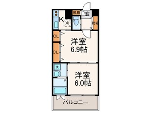 ｴﾝｸﾚｽﾄ御供所（1503）の物件間取画像